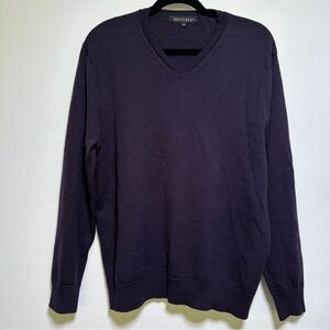 Britches V Neck Mens Merino Wool Blend Sweater Size L